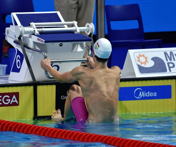 Budapest Hungría Jul 2017 Nadador Competitivo Telegdy Adam Hun Semifinal — Foto de Stock