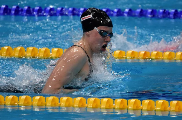 Budapest Ungarisch Juli 2017 Wettbewerbsschwimmerin King Lilly Usa Halbfinale Über — Stockfoto