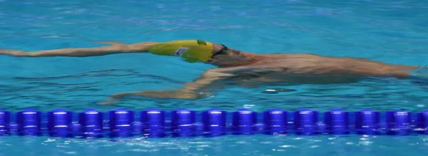 ブダペスト ハンガリー 2017 100 背泳ぎ決勝でラーキン ミッチェル オーストラリア ドゥナ アリーナで開催された Fina — ストック写真