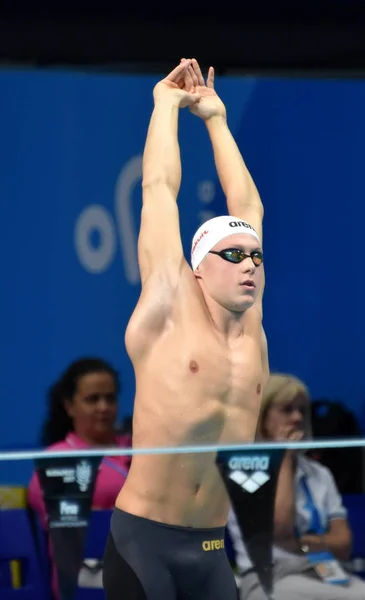 Budapest Ungheria Luglio 2017 Nuotatore Competitivo Sos Daniel Hun Nuoto — Foto Stock