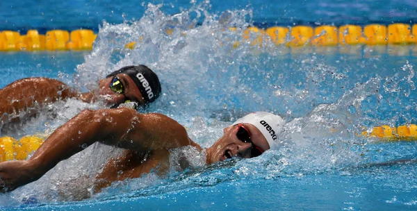 Budapest Hungary Jul 2017 Competitive Swimmer Paltrinieri Gregorio Ita Wojdak — Stock Photo, Image