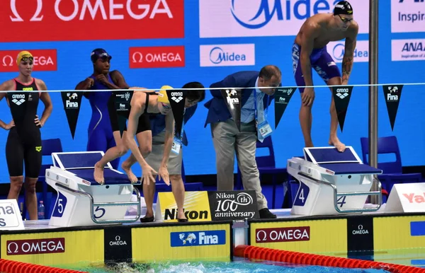 Budapest Hungría Julio 2017 Mckeon Emma Aus Nadando Mixed 4X100M — Foto de Stock