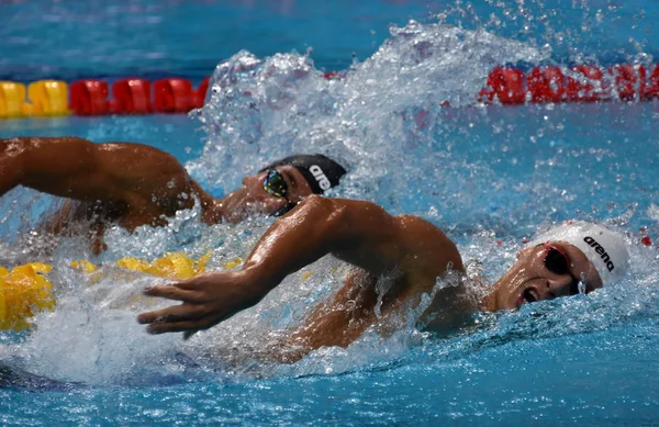 Budapest Hungary Jul 2017 Competitive Swimmer Paltrinieri Gregorio Ita Wojdak — Stock Photo, Image