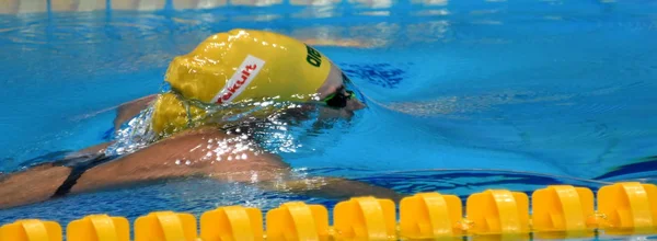Budapest Ungarn Jul 2017 Leistungsschwimmer Mckeown Taylor Aus Halbfinale Über — Stockfoto