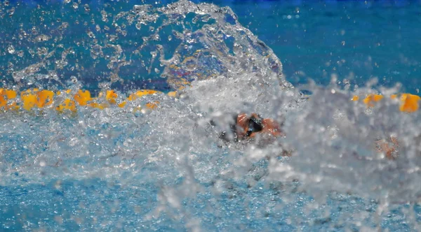 Budapest Ungarisch Juli 2017 Wettbewerbsschwimmer Grevers Matt Usa Gemischten 4X100M — Stockfoto