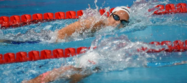 Budapest Ungarisch Juli 2017 Wettkampfschwimmer Kapas Boglarka Hun Finale Über — Stockfoto