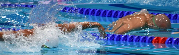 Budapest Hongarije Juli 2017 Competitieve Zwemmer Cseh Laszlo Hun Clos — Stockfoto