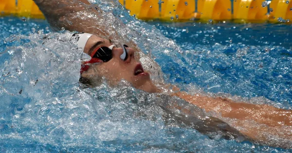 Budapest Hungary Jul 2017 Competitive Swimmer Telegdy Adam Hun 200M — Stock Photo, Image