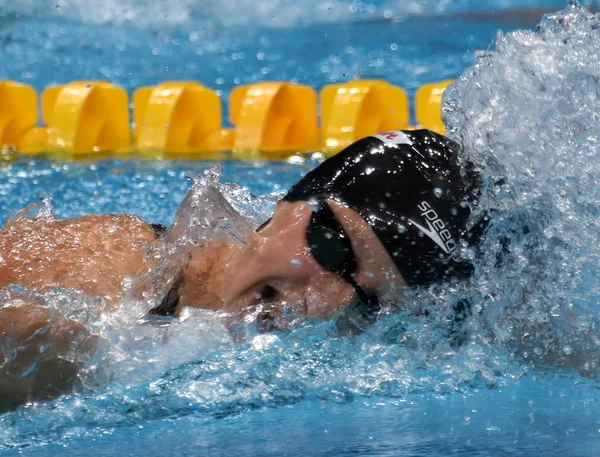 Budapest Magyarország Jul 2017 Versenyképes Úszó Ledecky Katie Usa 800 — Stock Fotó