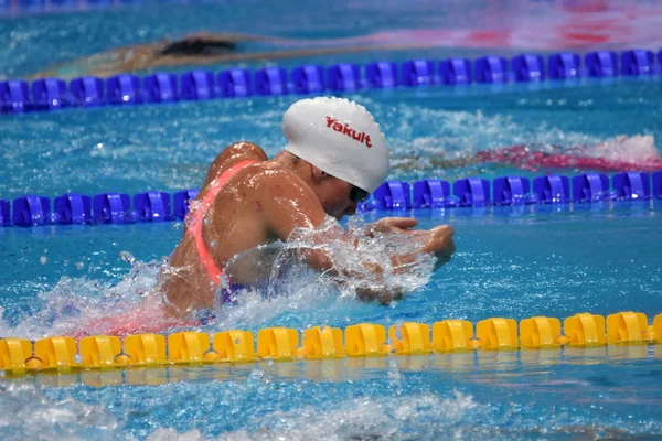 Budapest Ungarisch Juli 2017 Wettbewerbsschwimmer Smith Kierra Can Halbfinale Über — Stockfoto