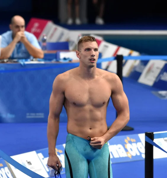 Budapest Hungría Julio 2017 Nadador Competitivo Kozma Dominik Hun Natación — Foto de Stock