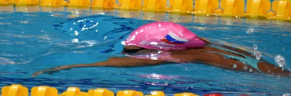 Budapešť Maďarsko Červenec 2017 Konkurenční Plavec Efimova Julija Rus 200M — Stock fotografie