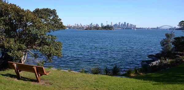 Vista Sydney Skyline Sydney Harbour Nielsen Park — Fotografia de Stock