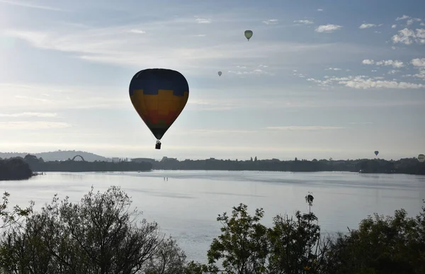 Canberra Australie Mars 2019 Montgolfière Volant Dans Les Airs Dessus — Photo