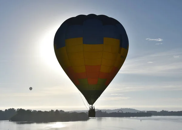 Canberra Australie Mars 2019 Montgolfière Volant Dans Les Airs Dessus — Photo