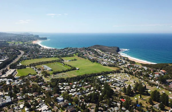 Luchtfoto Van Turimetta Beach Mona Vale Beach Kust Van Tasman — Stockfoto