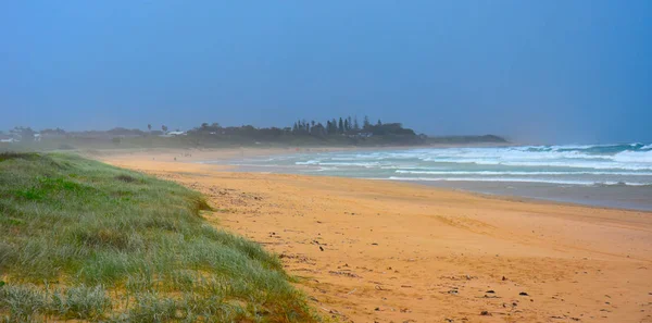 Panoráma Táj Woolgoolga Woolgoolga Hegyvidék Strand Dél Wales Ausztrália — Stock Fotó