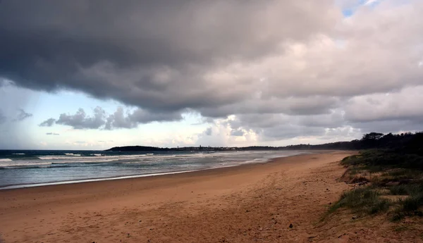 Panoráma Táj Woolgoolga Woolgoolga Hegyvidék Strand Dél Wales Ausztrália — Stock Fotó