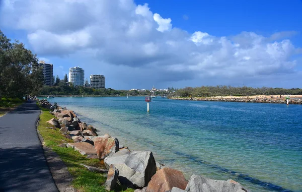 Paesaggio Panoramico Woolgoolga Woolgoolga Promontorio Spiaggia Nel Nuovo Galles Del — Foto Stock