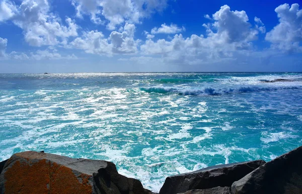 Panoramiczny Krajobraz Woolgoolga Woolgoolga Headland Plaży Nowej Południowej Walii Australia Zdjęcia Stockowe bez tantiem