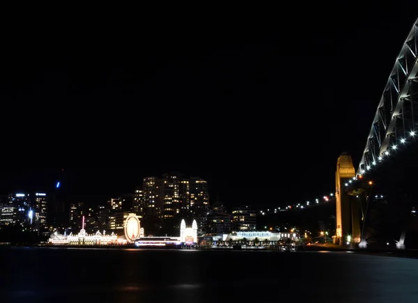 Landscape Illuminated Sydney City Night — Stock Photo, Image