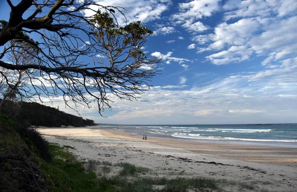 Paesaggio Panoramico Woolgoolga Woolgoolga Promontorio Spiaggia Nel Nuovo Galles Del — Foto Stock