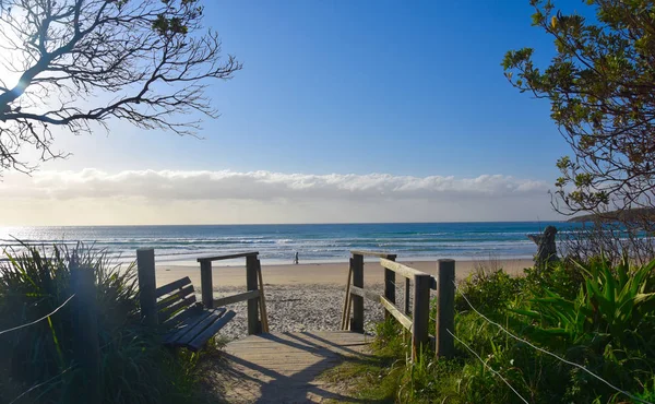 Paisaje Panorámico Woolgoolga Woolgoolga Cabecera Playa Nueva Gales Del Sur —  Fotos de Stock