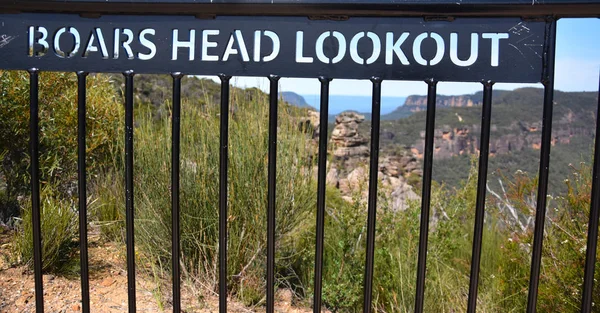 Katoomba Austrália Março 2019 Vista Panorâmica Megalong Valley Mirante Cahill — Fotografia de Stock