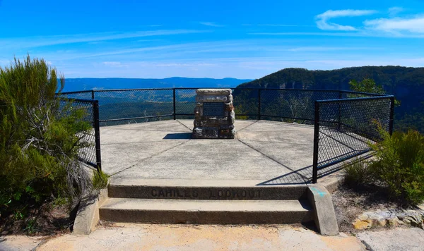 Katoomba Australie Mars 2019 Vue Panoramique Vallée Megalong Depuis Belvédère — Photo