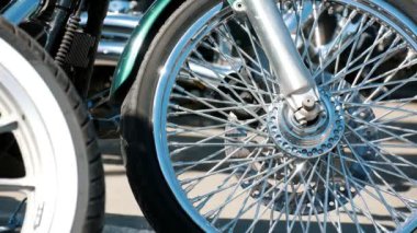 Kazan, Rusya - 26 Mayıs 2018: Açılış Moto sezon Kazanring Kanyon - site üzerinde park edilmiş ayakta motosiklet