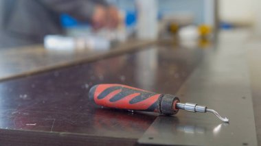 Endüstri/sanayii donatımı - pah kırma için kazıyıcı cnc makine üretim, kaldırma yakın çekim