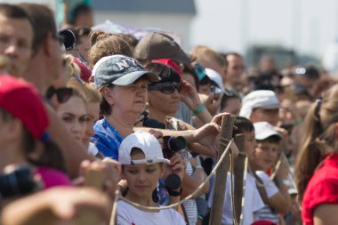 Bulgar, Rusya Federasyonu - Ağustos 2018, - seyirci Ortaçağ Festivali