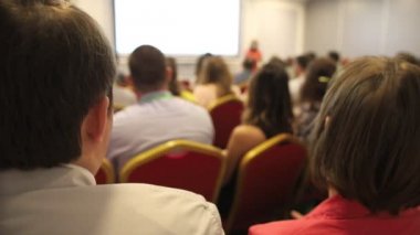 İnsanlar iş konferans - dikiz