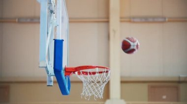 Hoop, basketbol, güzel trowing içine topu