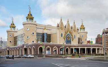 Kazan, Rusya - 5 Kasım 2018: Kukla Tiyatrosu Ekiyat kazan. Çocuklar için peri masalı Sarayı. Kazan, Tataristan Cumhuriyeti, Rusya Federasyonu
