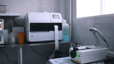 Sağlık kliniği. Kan testleri için laboratuvar