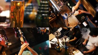 4 in 1 - bira bar. bira, insanlar kendi vaktinizi dökme barmen