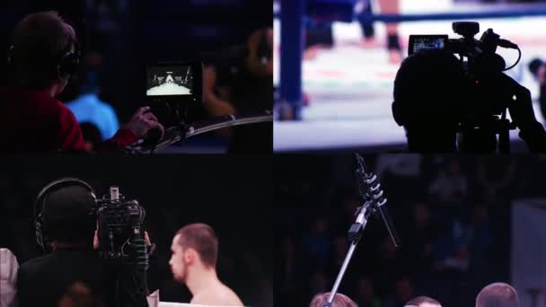 4 en 1 : KAZAN, RUSSIE - 27 OCTOBRE 2018 : Lutte selon les règles de la TNA — Video