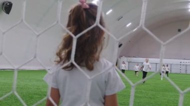 Sadece kapalı futbol Arena Futbol çocuklar