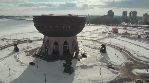 카잔, 러시아입니다. 16-03-2019: 카잔 그릇 광경의. 공중 보기 — 비디오