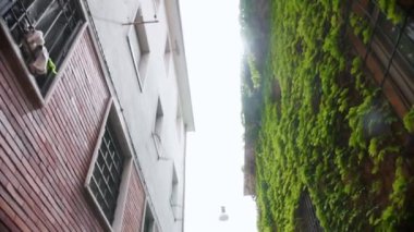 Parlak bir yaz günü. Gökyüzünde bir görünüm