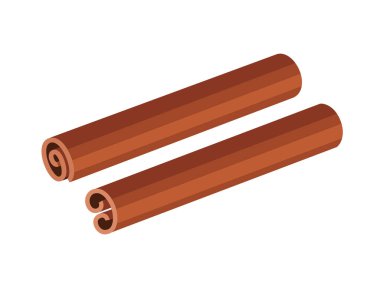 Tarçın çubuğu beyaz arkaplanda izole edildi.