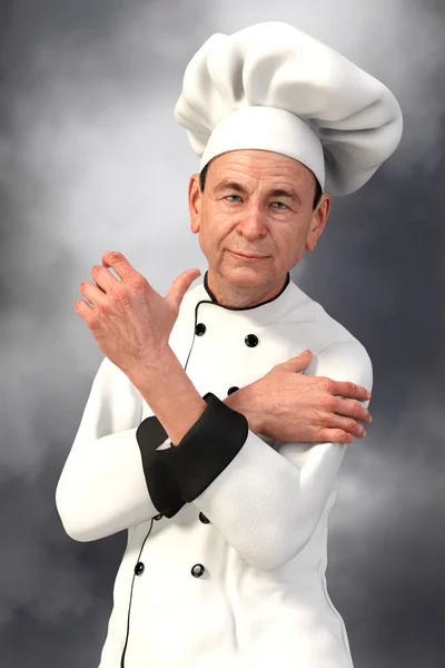 A CGI Chef character suitable for a range of illustration purposes including culinary book covers, web sites, menus. Also particularly suitable portrait format character for book covers including murder, cozy and culinary murder mystery or mysteries.