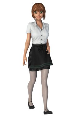 Güzel Barista kahve dükkanı garson. Yiyecek ve içecek sanayi için ideal, perakende ve kitap tasarım çalışmaları kapsamaktadır. Biri bir dizi.