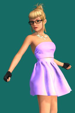 Güzel inek kadın oluşturma