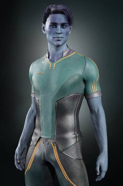 İşleme Handome uzaylı adam