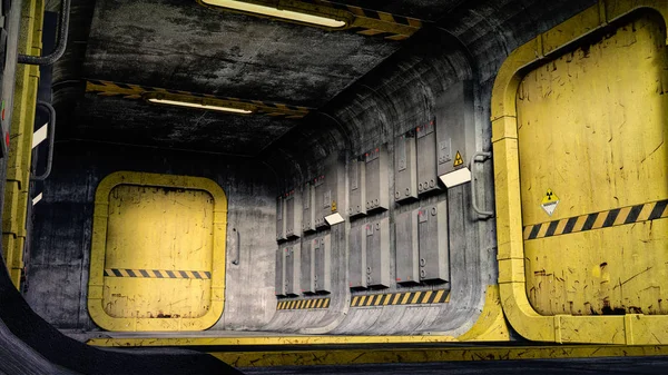 Bir grunge tarzı bilim kurgu koridor oluşturma