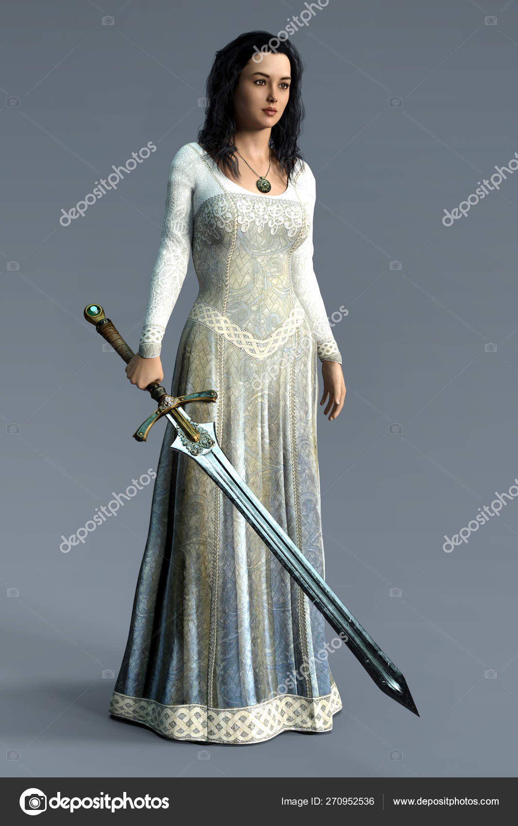Mujer en vestido medieval: fotografía de stock © Fotolit2 #114712368