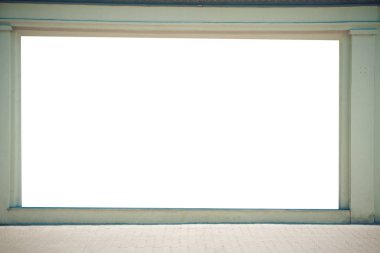 Kadar alay et. Büyük boş billboard açık havada, açık hava reklam tabela, duvardaki genel bilgi yönetim kurulu.