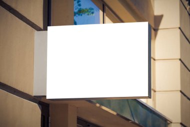 Kadar alay et. Mağaza veya restoran duvardaki boş tabela